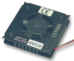 SEPA HFB44B12A DC Axial Fan, 12 V, Square, 44 mm, 7.5 mm, Ball Bearing