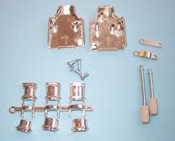 MH CONNECTORS MHDM35-9-K D Sub Backshell, MHUlti 35 Degree Hood Series, DE, 35°, Zinc Body
