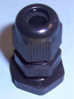 PRO POWER MG-12 BLACK M12 IP68 Nylon Cable Gland Black - Single Pack