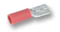 JST / JAPAN SOLDERLESS TERMINALS VDADM1.25-250 (LF) K Quick Disconnect Terminal, Male Quick Disconnect, 6.35mm x 0.8mm, 0.25" x 0.031"