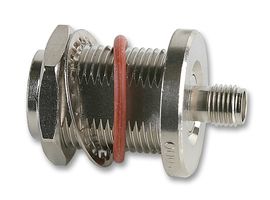 RADIALL R191332000 RF / Coaxial Adapter, N, Jack, SMA, Jack, Straight Bulkhead Adapter, 50 ohm