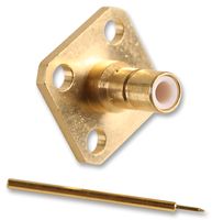 RADIALL R114413000 RF / Coaxial Connector, SMB Coaxial, Straight Flanged Jack, 50 ohm, Brass