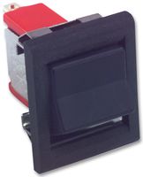 C&K COMPONENTS 7201J51ZQE22 Rocker Switch, On-On, DPDT, Non Illuminated, Panel Mount, Black, 7000 Series