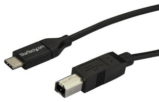 STARTECH USB2CB2M USB Cable, 2m (6ft) USB C to USB B Cable, M/M, USB 2.0