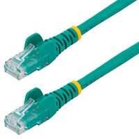 STARTECH N6PATC150CMGN Ethernet Cable, 1.5 m CAT6 Cable, Green CAT6 Patch Cord, Snagless RJ45 Connector, ETL