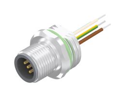 AMPHENOL CONEC 43-01010 Sensor Cable, A Coded, M12 Plug, Free End, 5 Positions, 500 mm, 19.7 "