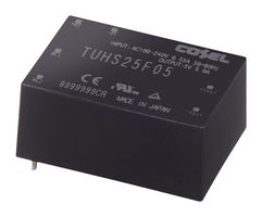 COSEL TUHS25F12 AC/DC PCB Mount Power Supply (PSU), ITE, 1 Output, 25.2 W, 12 V, 2.1 A