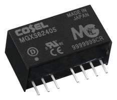 COSEL MGXS62412 Isolated Through Hole DC/DC Converter, ITE, SIP, 10:1, 6 W, 1 Output, 12 V