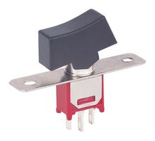 MULTICOMP PRO MP4MS1R202M1RES Rocker Switch, Subminiature, On-None-On, SPDT, Non Illuminated, Panel Mount, Black