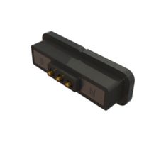 EDAC 685F0321451110E Magnetic Connector, 3 Contacts, Plug, Straight, 2 mm, 2 A, Black