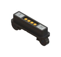 EDAC 686J0421450124E Magnetic Connector, 4 Contacts, Receptacle, Right Angle, 2 mm, 2 A, Black