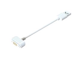 EDAC 687B0812A512100 Magnetic Connector Cable Assembly, Magnetic 8 Position Plug, USB Type A Plug, 1 A, 1 m, 3.3 ft