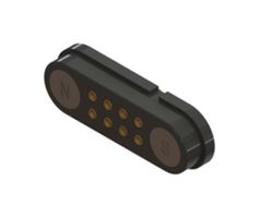 EDAC 686B0822250210E Magnetic Connector, 8 Contacts, Receptacle, Straight, 2.54 mm, 2 A, Grey
