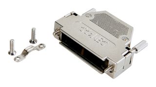AMPHENOL CONEC 165X10919XE D Sub Backshell, 15Pos, DA, 180°, Metallised ABS (Acrylonitrile Butadiene Styrene) Body