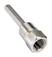 NOSHOK 75-120-304SS Thermowell, Stepped Shank, 6.6mm Bore, 266.7mm Insertion Length, 7000psi, 304 SS, 75 Series