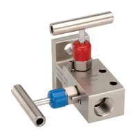 NOSHOK 200002-MMS Manifold Valve, Flange/Flange, 10000 psi, Manifold Rail Mount, 200002 Series