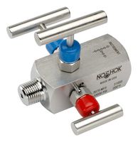 NOSHOK 3072-MFC Needle Valve, 1/4" NPT, Male/Female Thread, 10000 psi, 3070 Series