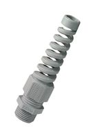 HYLEC 50007M12BS7035 Cable Gland, M12 x 1.5, 3 mm, 6.5 mm, Nylon (Polyamide), Light Grey, IP68
