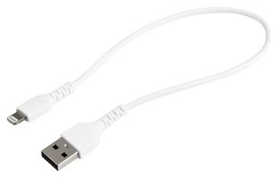 STARTECH RUSBLTMM30CMW USB Cable, 30cm USB to Lightning Cable White, Apple MFi Certified, Aramid Fiber