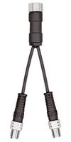 SICK SBO-02C08-KBD Y-Splitter, 1x 4-Pin M8 Female Connector, 2x 3-Pin M8 Male Connector, 40 mm