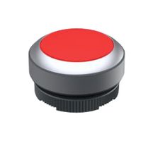 RAFI 1.30.270.021/2300 Switch Actuator, Round Flat, Red, RAFI RAFIX 22 FS+ Series 22.3mm Illuminated Pushbutton Switches