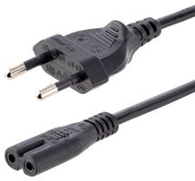 STARTECH 752E-3M-POWER-LEAD Mains Power Cord, 3m (10ft) Laptop Power Cord, EU Plug to C7, 2.5A 250V, 18AWG, Laptop Power Cable
