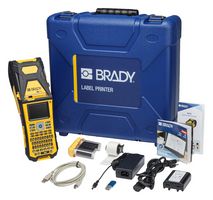 BRADY M610-QWERTY-UK Label Printer Kit, w/Hard Case, Quick Start Guide, Battery, AC Adapter, USB, USB Cable, Roll, Ribbon