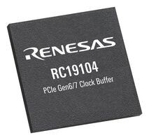 RENESAS RC19104A001GNL#BB0 Fanout Buffer, PCIe, Gen7, 400MHz, 1.71V to 1.89V, 4 Outputs, -40°C to 105°C, VFQFPN-EP-28
