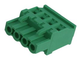 AMPHENOL ANYTEK TS04515A0000G Pluggable Terminal Block, 5.08 mm, 4 Ways, 24 AWG, 12 AWG, 2.5 mm², Screw