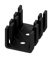 FISCHER ELEKTRONIK FK 234 SA L 4 CB Heat Sink, Anodised Black, 17 K/W, SOT-9, SOT-32, TO-3, TO-66, 18.5 mm, 15 mm, 28 mm