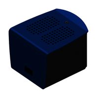 FISCHER ELEKTRONIK RSP 2 H B Shell Case, 68.4 x 79.7 x 59.4 mm, Blue, Hat Module, Raspberry Pi 3 Model A+ SBC