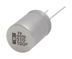 CHEMI-CON EGPD500ELL821MK25H Electrolytic Capacitor, Miniature, 820 µF, 50 V, ± 20%, Radial Leaded, 3000 hours @ 135°C, Polar