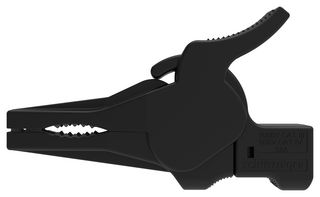SCHUTZINGER 99022576 Insulated Crocodile Clip, 41 mm Jaws Open, Black, 32 A Current, 1 kV, SAK 9230 Series