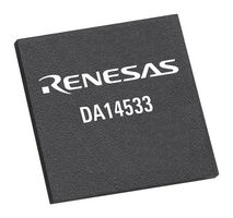 RENESAS DA14533-00A02RN2 RF Transceiver, 2.4GHz to 2.4835GHz, 1.8V to 3.6V, 3.1mA Tx/2.5mA Rx, -40°C to 105°C, WFFCQFN-22