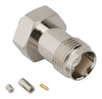 AMPHENOL RF 031-6968 RF / Coaxial Connector, TNC Coaxial, Straight Jack, Solder, Crimp, 50 ohm, 0.81mm Micro, Brass