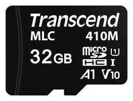 TRANSCEND TS32GUSD410M Flash Memory Card, MicroSDHC Card, Class 1, Class 10, 32 GB