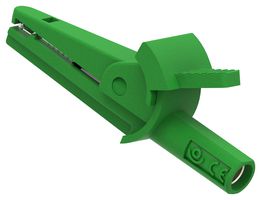 MULTICOMP PRO MP-MIC-4MM-G Alligator Clip, Green, 600V Voltage, 10A Current, 8.5mm Jaw Opening