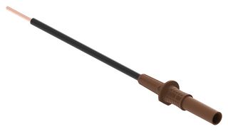 MULTICOMP PRO MP-ADA-SB-1000V-BRO Test Accessory, Brown, 1kV, 36A, 4mm Banana Socket to Free End Adapter