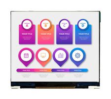 MIDAS DISPLAYS MDT0350B-USBC TFT LCD, 3.5 ", 640 x 480 Pixels, Landscape, RGB, 5V