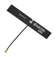KYOCERA AVX 9001815F0-AC10L0400 FPC Antenna, 6G/5G/LPWA/LTE CAT-M/LoRA/NB-IoT/SigFox/M2M/IoT, 5.15 to 5.85GHz, 4.81dBi, 400mm Cable