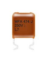 PANASONIC ECWF2W684JA General Purpose Film Capacitor, Metallized PP, Radial Box - 2 Pin, 0.68 µF, ± 5%, 450 V