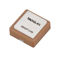 TAOGLAS DSGP124B RF Antenna, 1.565 to 1.586GHz, Right Hand Circular, 1.01dBi, SMD, DSGP Series