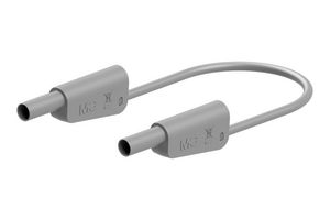 STAUBLI 66.2013-05028 Banana Test Lead, 30 VAC, 4mm Stackable Banana Plug, Shrouded, 4mm Stackable Banana Plug, Shrouded