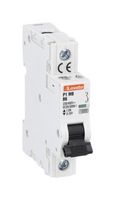 LOVATO ELECTRIC P1MB1PB63 Thermal Magnetic Circuit Breaker, B Trip Curve, IP20/10 kA, P1MB Series, 63 A, 1 Pole, 80 V, 230 V