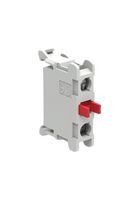LOVATO LPXCB01 Contact Block, SPST-NC, Screw, 1 Pole, 6 A, 240 V, Lovato PLatinum LPZ Series Control Stations