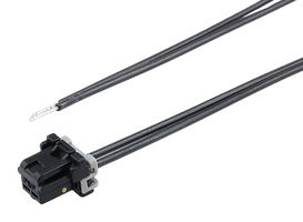 MOLEX 228368-1023 Cable Assembly, DuraClik ISL Receptacle to Free End, 2 Ways, 2 mm, 1 Row, 300 mm, 11.8 "