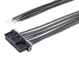 MOLEX 228368-1083 Cable Assembly, DuraClik ISL Receptacle to Free End, 8 Ways, 2 mm, 1 Row, 300 mm, 11.8 "