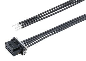 MOLEX 228426-2043 Cable Assembly, DuraClik ISL Receptacle to Free End, 4 Ways, 2 mm, 1 Row, 300 mm, 11.8 "