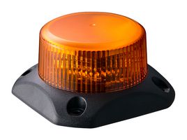 PATLITE GF7-48N-Y Beacon, Amber, Rotating, 48 VDC, 5.8 W, IP6X/IPX6/IPX9K, 68.07 mm Dia, 45.47 mm H