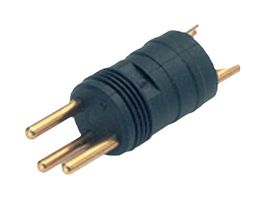 BINDER 86-7019-0002-00003 Sensor Connector, 718 Series, M8, Male, 3 Positions, Solder Pin, Straight PCB Mount